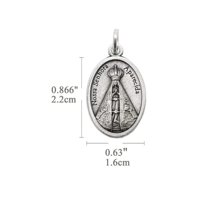 DIY小吊牌-阿帕雷斯达圣母+合掌-锌合金-2.2x1.6cm - 图片 2