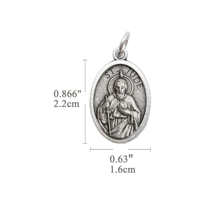 DIY小吊牌-圣犹达·达陡-锌合金-2.2x1.6cm - 图片 2