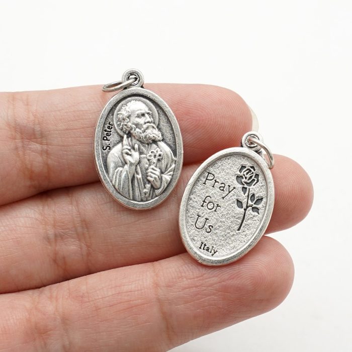 DIY小吊牌-伯多禄-锌合金-2.2x1.6cm - 图片 3