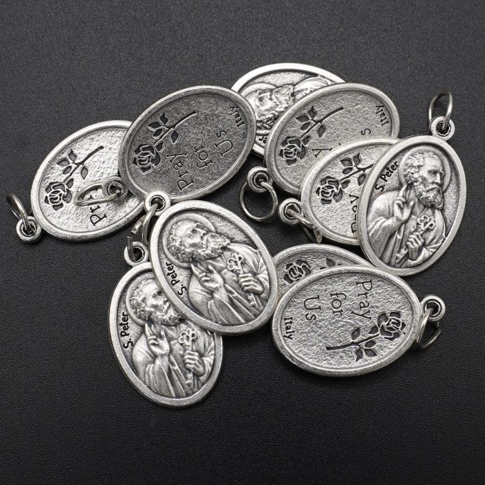 DIY小吊牌-伯多禄-锌合金-2.2x1.6cm - 图片 5