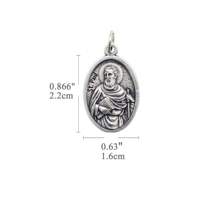 DIY小吊牌-保禄-锌合金-2.2x1.6cm - 图片 2