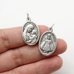 DIY小吊牌-善导圣母+布拉格圣婴-锌合金-2.2x1.6cm - 图片 3