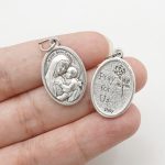 DIY小吊牌-善导圣母-锌合金-2.2x1.6cm - 图片 3