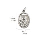DIY小吊牌-圣家+圣三-锌合金-2.2x1.6cm - 图片 2