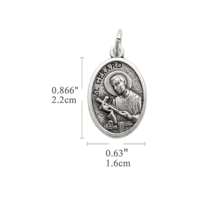DIY小吊牌-圣热罗尼莫（向左）-锌合金-2.2x1.6cm - 图片 2