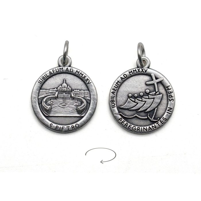 圣牌 - 伯多禄大殿 -禧年-银色-1.9cm