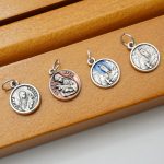 DIY小吊牌-小德兰-锌合金-银色-1.3cm - 图片 5