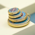 DIY小吊牌-圣本笃-锌合金-双色电镀珐琅彩-4.0/3.4/2.4/2.1cm - 图片 3