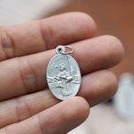 DIY小吊牌-圣托马斯·阿奎纳+十字架-锌合金-镀银-2.2cm - 图片 3