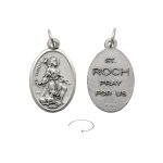 DIY小吊牌-圣罗格+字（为我等祈）-锌合金-2.2cm