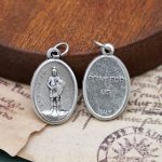 DIY小吊牌-圣弗洛里安+字-锌合金-2.2cm - 图片 5