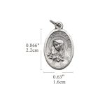 DIY小吊牌-痛苦圣母+十字架和花-锌合金-2.2cm - 图片 2