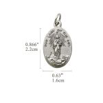 DIY小吊牌-海洋圣母+玫瑰花-锌合金-2.2cm - 图片 2