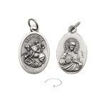 DIY小吊牌-圣乔治+耶稣圣心-锌合金-2.2cm