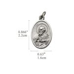 DIY小吊牌-保禄+十字架-锌合金-2.2cm - 图片 2
