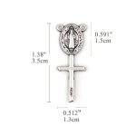 DIY小吊坠-圣本笃-锌合金-3.5cm - 图片 2