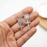 DIY小吊坠-圣本笃-锌合金-3.5cm - 图片 3