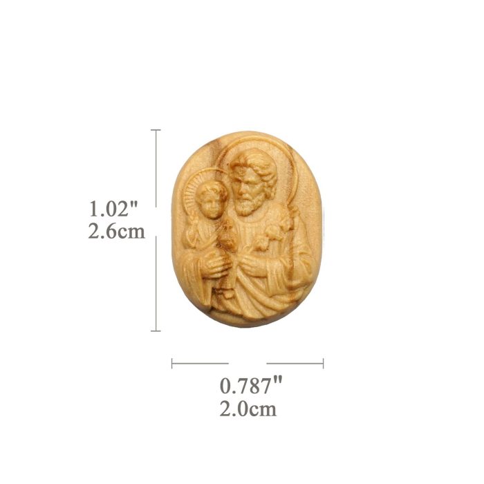 DIY双通-橄榄木-若瑟年抱耶稣-2.6cm - 图片 2