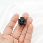 DIY双通-耶稣头像-方形十字-黑檀木-2.0/2.4cm - 图片 4