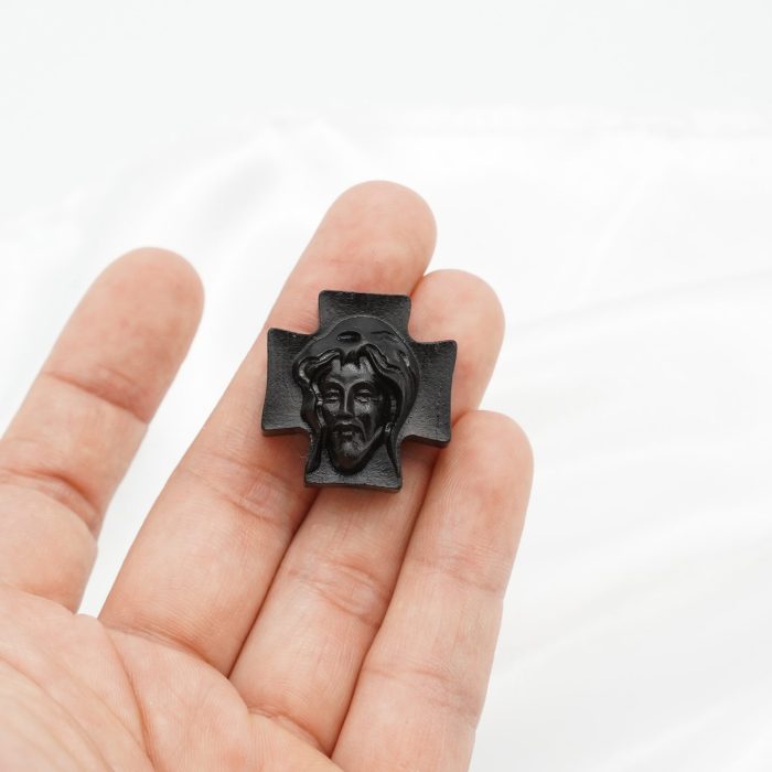DIY双通-耶稣头像-方形十字-黑檀木-2.0/2.4cm - 图片 5