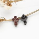 DIY双通-十字架-激光雕刻凹凸-紫檀木-1.7cm - 图片 6