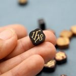 DIY双通-IHS-十字架-黄铜嵌木-黑檀木-1.2cm - 图片 3