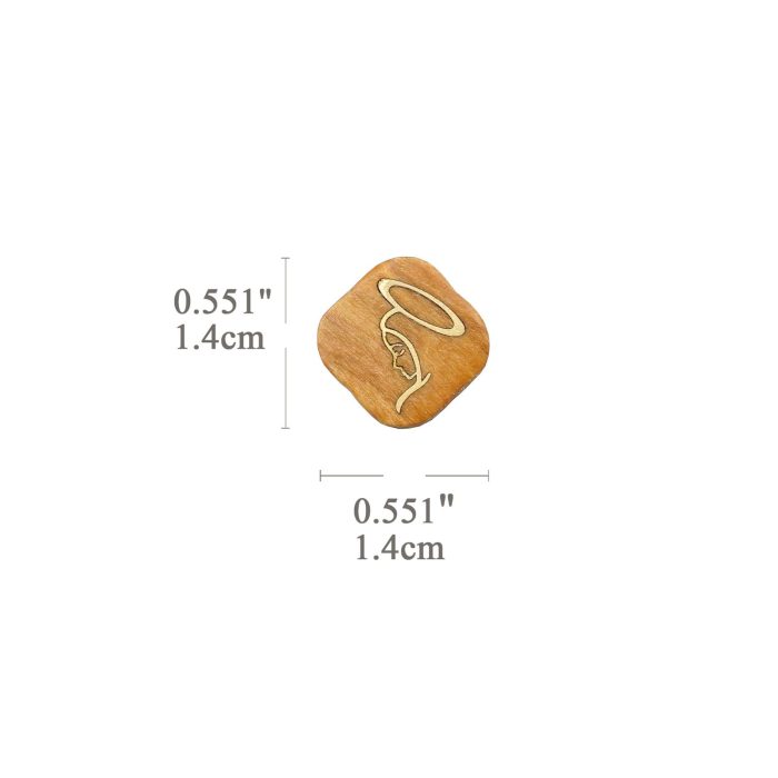 DIY双通-圣母-黄铜嵌木-橄榄木-1.4cm - 图片 2