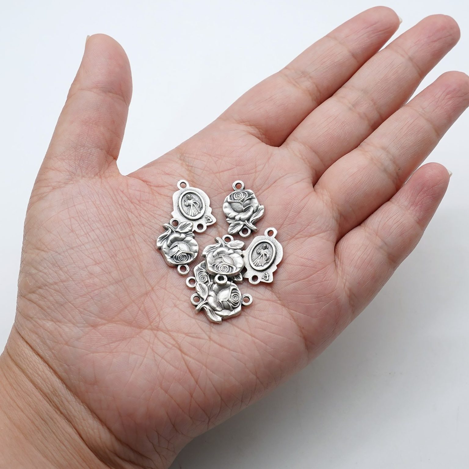 DIY双通-玫瑰花天主经-上主慈悲-1.4cm