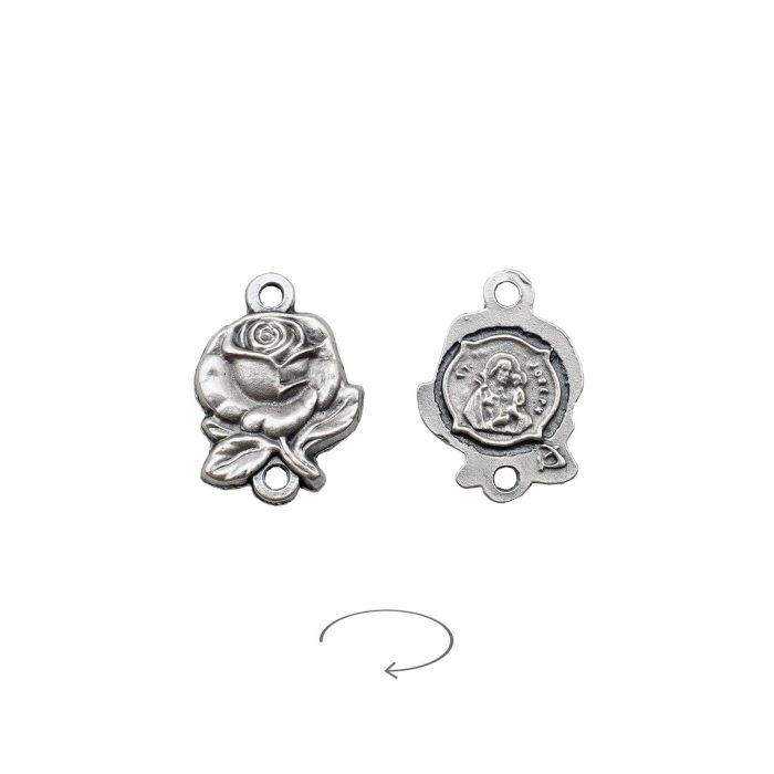 DIY双通-玫瑰花天主经-若瑟抱耶稣-1.4cm