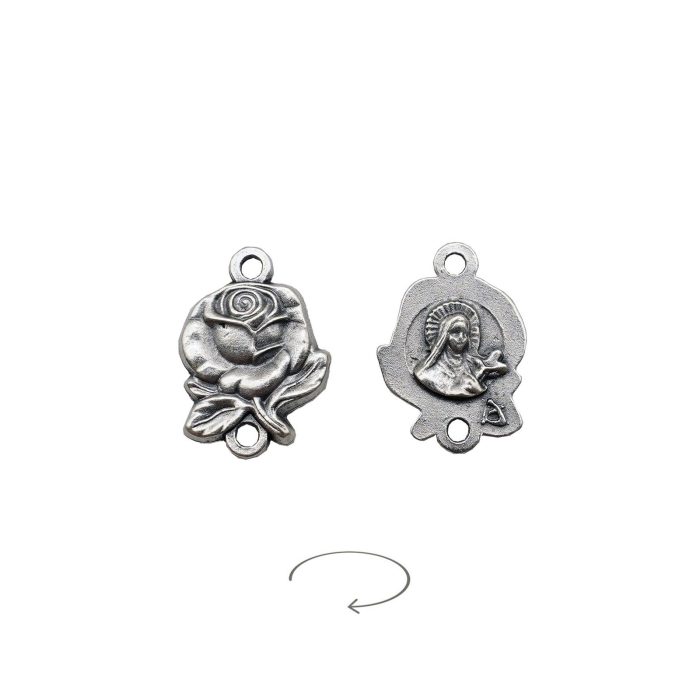 DIY双通-玫瑰花天主经-小德兰-1.4cm