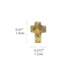 DIY双通-十字架-疯狂玛瑙-1.6x1.2cm - 图片 2