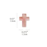 DIY双通-十字架-西瓜红-1.6x1.2cm - 图片 2