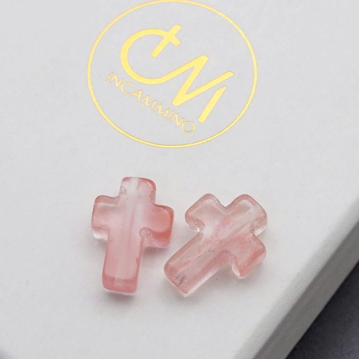 DIY双通-十字架-西瓜红-1.6x1.2cm - 图片 5