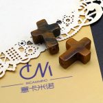 DIY双通-十字架-虎眼石-1.6x1.2cm - 图片 6