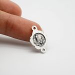 DIY双通-法蒂玛玫瑰花-锌合金-1.4cm - 图片 5