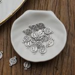 DIY双通-本笃-银色-锌合金-0.95/1.4cm - 图片 4