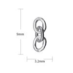 DIY三联圈-银色-意大利进口-0.7mm（约70个） - 图片 2