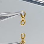 DIY三联圈-金色-意大利进口-0.7mm（约70个） - 图片 4