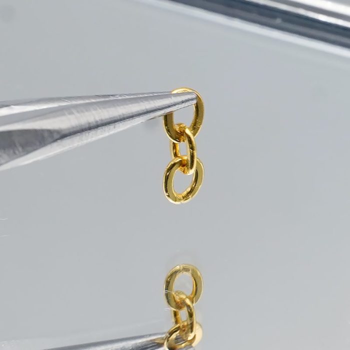 DIY三联圈-金色-意大利进口-0.7mm（约70个） - 图片 4