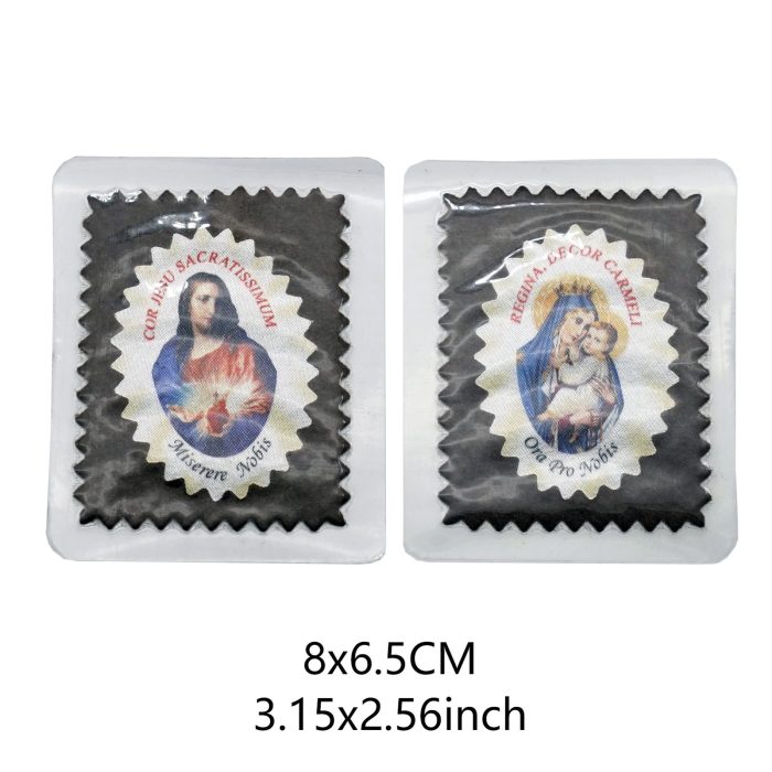 加尔默罗圣母圣带-带包装-卡片-7x5.5cm - 图片 2