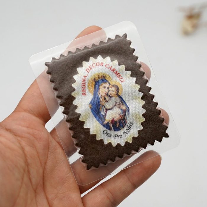 加尔默罗圣母圣带-带包装-卡片-7x5.5cm - 图片 3