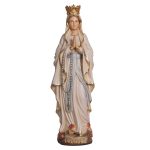 阿尔卑斯木雕-加冕露德圣母（Crowned Our Lady of Lourdes）-彩色-多尺寸