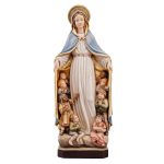 阿尔卑斯木雕-儿童护卫之母（Blessed Mother with children of the world）-彩色-多尺寸