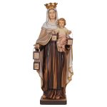 阿尔卑斯木雕-加尔默罗圣母（Our Lady of Mount Carmel）-彩色-多尺寸