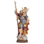 阿尔卑斯木雕-基多福司机主保圣像（St Christopher）-彩色-多尺寸