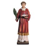 阿尔卑斯木雕-圣斯德望（St Stephen）-彩色-多尺寸