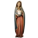 阿尔卑斯木雕-圣心圣母（Our Lady of Heart）-彩色-多尺寸