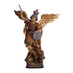 阿尔卑斯木雕-圣弥额尔（St Michael）-彩色-多尺寸
