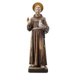 阿尔卑斯木雕-圣方济各（St Francis）-彩色-多尺寸