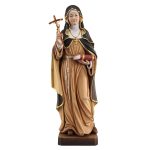 阿尔卑斯木雕-持十字架和书的圣莫尼加（St Monica with cross and book）-彩色-多尺寸